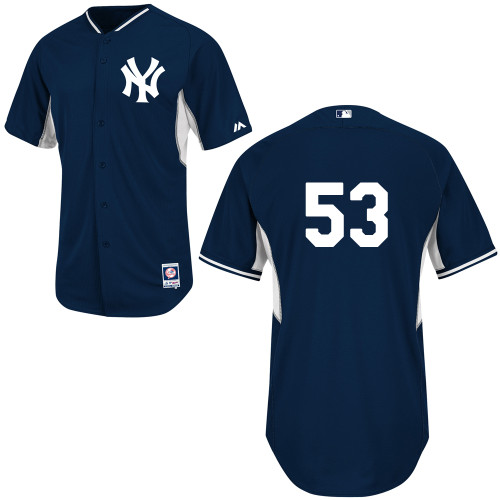 Austin Romine #53 mlb Jersey-New York Yankees Women's Authentic Navy Cool Base BP Baseball Jersey
